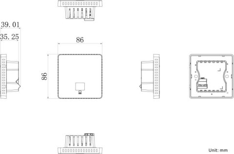 Punkt dostępowy ścienny Hikvision DS-3WAP521-SI HIKVISION