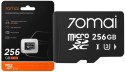 Wideorejestrator 70mai X800 Dash Cam 4K Omni czarny + microSD 70mai 256GB 70MAI