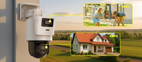 Kamera IP Hilook PTZ-D4 dualna 8MP (4MP + 4MP) Opakowanie zbiorcze 4szt. HILOOK