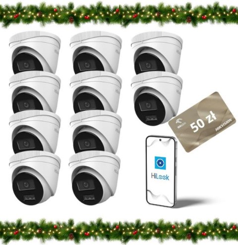 Kamera IP Hilook by Hikvision kopułka 8MP IPCAM-T8-30DL 2.8mm Opakowanie zbiorcze 10szt. HILOOK