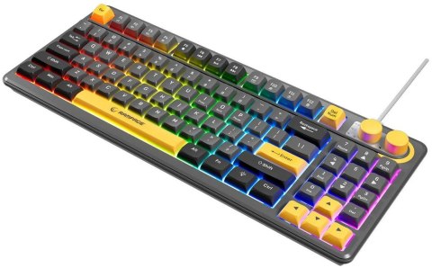 Klawiatura przewodowa Rampage CYCLONE KNOB RGB 90% INNY