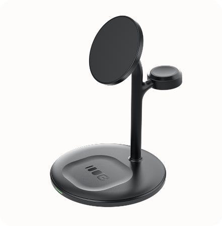 ŁADOWARKA INDUKCYJNA Greencell MagScape 3w1 15W MagSafe IPhone AirPods Apple Watch GREEN CELL