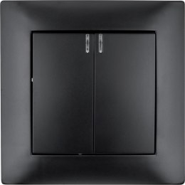 Łącznik podwójny z podświetleniem VCX WESA LC 04C Czarny VCX