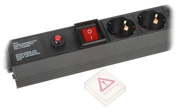 Listwa Zasilająca 7 gniazd Schuko L19/7F DELTA