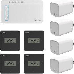 TECH STEROWNIKI Zestaw bezprzewodowej kontroli strefowej ogrzewania grzejnikowego TECH STEROWNIKI