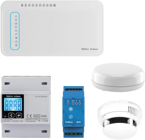 TECH STEROWNIKI Zestaw ochrony domu: woda, brama, pomiar energii TECH STEROWNIKI