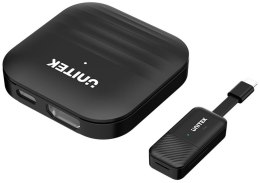 Unitek Bezprzewodowy nadajnik i odbiornik HDMI zasięg do 50m, czarny UNITEK