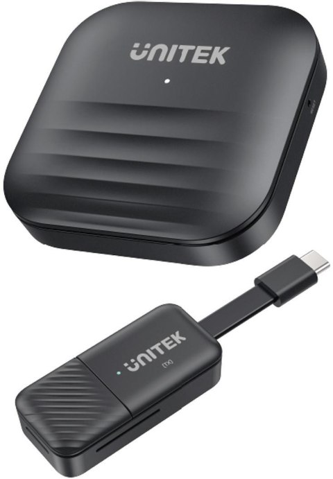 Unitek Bezprzewodowy nadajnik i odbiornik HDMI zasięg do 50m, czarny UNITEK