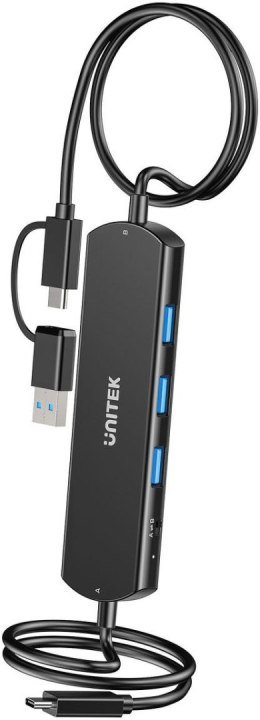 Unitek KVM Hub 10 Gbps - przełączanie między 2 hostami, 3×USB-A UNITEK