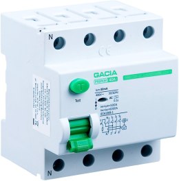 Wyłącznik różnicowoprądowy 63A, 30mA, 4P, typ A GACIA PR8NM 4P 63A 30MA A GACIA