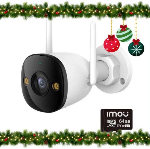 Kamera IP Imou bullet 3 5MP Wi-Fi IR30 z kartą pamięci 64GB IMOU