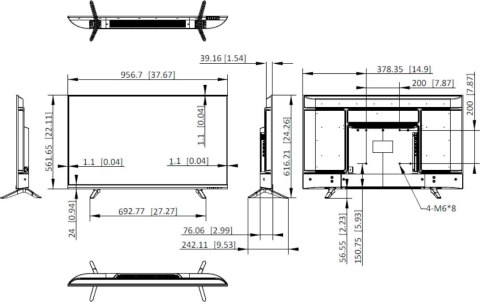Monitor Hikvision DS-D5043U3-1V0S HIKVISION