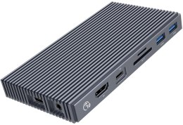 Orico Stacja dokująca z obudową M.2 NVMe, aktywna PD 100W, HDMI 2.0, audio, RJ-45, czytnik kart ORICO