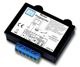 ACO CDN-PK Uniwersalny moduł przekaźnika, podłączenie zwory. ACO