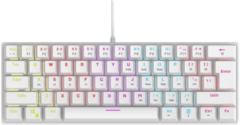 Klawiatura przewodowa Rampage PLOWER K60 biały INNY