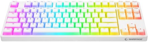Klawiatura przewodowa Rampage TKL GHOST biały INNY