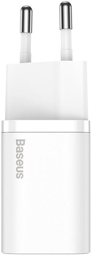 ŁADOWARKA SIECIOWA Baseus Super Si Quick Charger 1C CCSUP-J02 30W 1x USB-C PD 3.0 QC 3.0 BIAŁA BASEUS