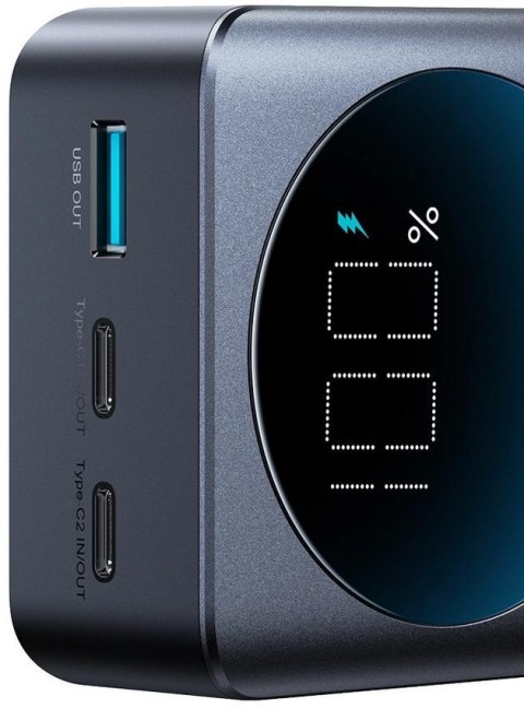 Powerbank Joyroom Digital Display JR-PBF05 30000mAh 65W PD 3.0 QC 3.0 1x USB-A 2x USB-C z kablem JOYROOM