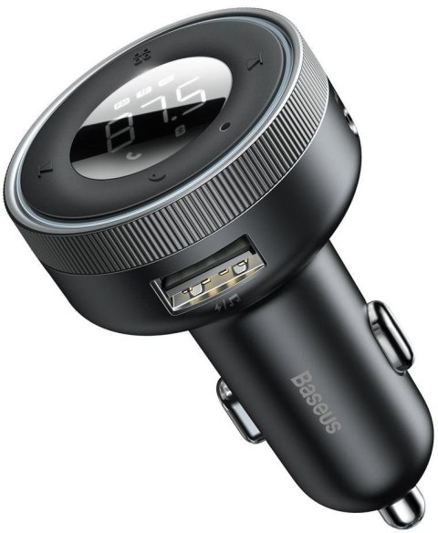 TRANSMITER FM ŁADOWARKA SAMOCHODOWA Baseus Enjoy CCLH-01 3.4A 2x USB-A JACK 3.5MM BT 5.0 BASEUS