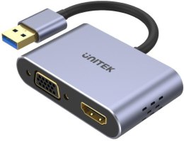 Unitek V1304A adapter USB na HDMI VGA przejściówka UNITEK