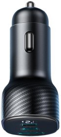 Ładowarka samochodowa Joyroom JR-CCD04 30W 4A 2x USB-C 1x USB-A PD QC 3.0 JOYROOM