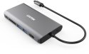 Hub USB-C Unitek D1019B 3.1 8w1 z Power Delivery 100W UNITEK