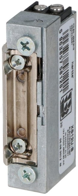 Elektrozaczep HARTTE XS12U-B seria XS (R5) 12V AC/DC standard ze wzmocnioną sprężyną BIRA