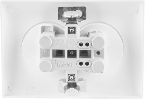 Gniazdo podwójne z uziemieniem VCX WESA LC 16 Czarny VCX