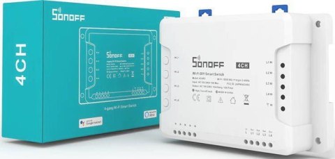 SONOFF sterownik 4-kanałowy 10A NO/NC/Beznapięciowy WiFi 4CHPROR3 SONOFF
