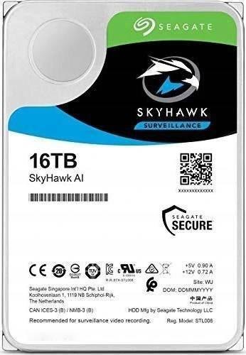 Dysk HDD Seagate SkyHawk AI ST16000VE004 16TB SEAGATE