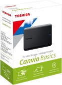 Dysk Zewnętrzny TOSHIBA CANVIO BASICS 2.5inch 2TB External HDD USB 3.2 Gen 1 black TOSHIBA