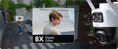 Kamera IP Imou AOV Dual 10MP (5MP+5MP) z panelem solarnym 2.4GHz WiFi+4G IMOU