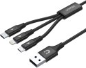 Unitek przewód ładujący USB 3 w 1 czarny UNITEK