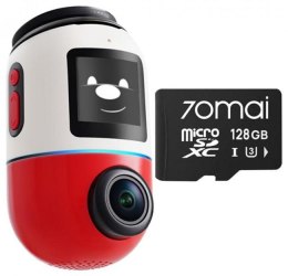 Wideorejestrator 70mai X800 Dash Cam 4K Omni RED + karta pamięci 70mai 128GB 70MAI