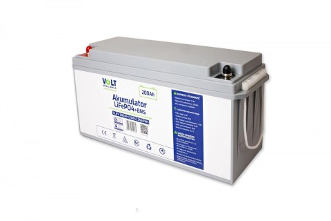 AKUMULATOR VOLT POLSKA LITOWO-ŻELAZOWO-FOSFORANOWY LiFePO4 12V 200Ah 150A VOLT POLSKA