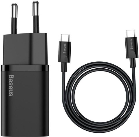 ŁADOWARKA SIECIOWA Baseus Super Si Quick Charger 1C TZCCSUP-L01 25W 1x USB-C PD 3.0 QC 3.0 + KABEL BASEUS