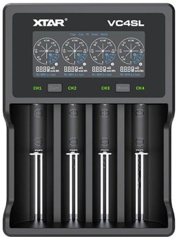 Ładowarka do akumulatorów cylindrycznych Li-ion / Ni-MH AA / AAA / 18650 Xtar VC4SL XTAR
