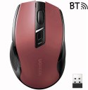 Mysz optyczna Ugreen MU006 bezprzewodowa USB 2.4GHz / Bluetooth 5.0 4000 DPI - czerwona UGREEN