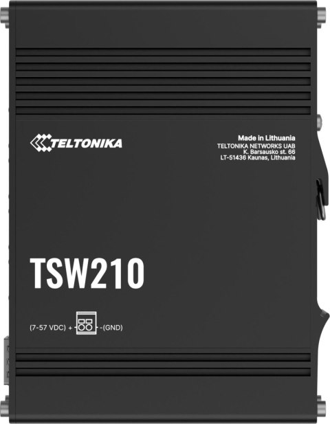 Teltonika TSW210 switch przemysłowy 8xGE 2xSFP PoE+ (TSW210000040) DIN TELTONIKA