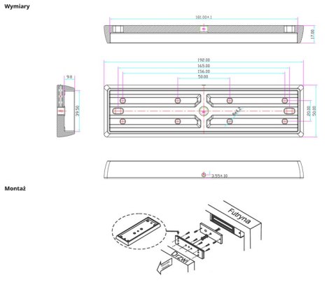 Uchwyt montażowy SCOT do drzwi przeciwpożarowych BK-600I2 SCOT