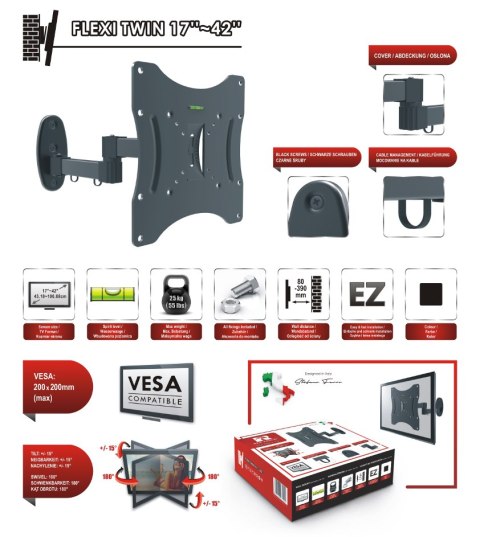 Uchwyt TV FLEXI TWIN 17-42 OPTICUM