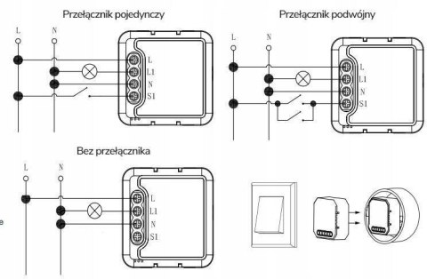 Moduł OXT mini ściemniacz 1 obwód ZigBee TUYA T265 OXT