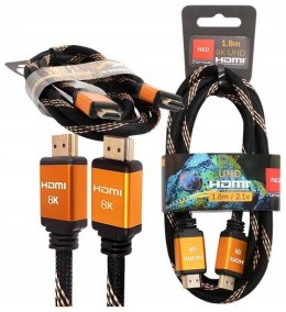 Opticum RED HDMI CABLE / KABEL HDMI 1.8m 8K UHD OPTICUM