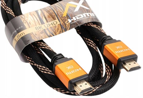 Opticum RED HDMI CABLE / KABEL HDMI 1.8m 8K UHD OPTICUM