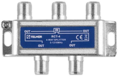 Rozgałęźnik TELMOR RCT-4 Splitter 4x 1.2G TELMOR