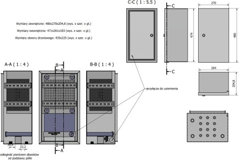 ABOX-ALUXL Obudowa zewnętrzna ATTE IP66 ATTE