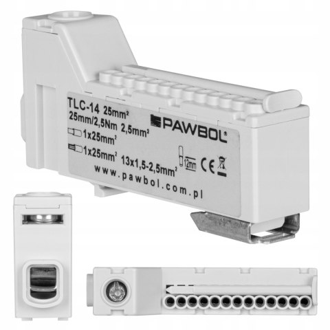 PAWBOL Listwa zaciskowa bezgwintowa LZB E.4136SZ szara PAWBOL