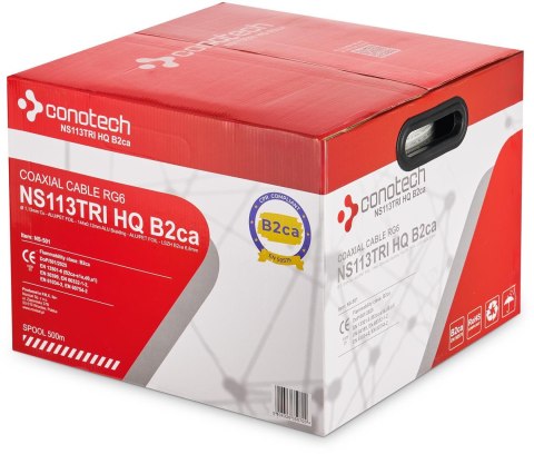 PRZEWÓD KONCENTRYCZNY RG-6 NS113TRI HQ LSOH B2ca 500m CONOTECH