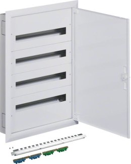 Rozdzielnica podtynkowa z zaciskami PE/N 4R/96M (4x24) I kl. IP40 Hager FW424FT HAGER