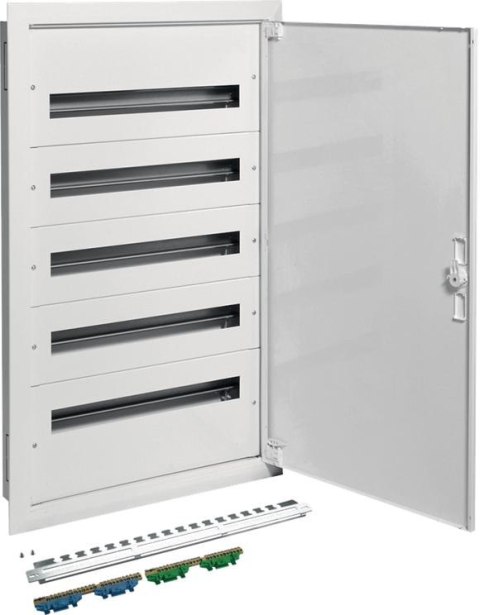 Rozdzielnica podtynkowa z zaciskami PE/N 5R/120M (5x24) I kl. IP40 Hager FW524FT HAGER